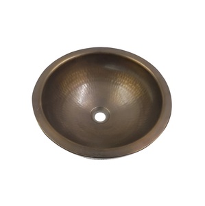 Hammered Metal Bathroom Vessel Sink <b>Round</b> Countertop Wash <b>Basin</b> Wholesale Hammered Metal Wash <b>Basin</b> Luxury <b>Round</b> Vessel Sink. - Product Image 3