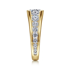 Anillo de compromiso de diamante de corte redondo cultivado en laboratorio Anillo de regalo de lujo de moda de oro sólido de 18 quilates para mujer Certificado IGI - Product Image 4