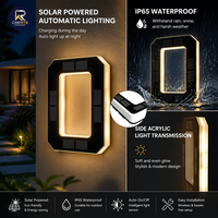 Lampes LED solaires étanches IP65, numéros de maison, lettres de signalisation extérieure, plaque de décoration pour jardin, cour, rue, maison