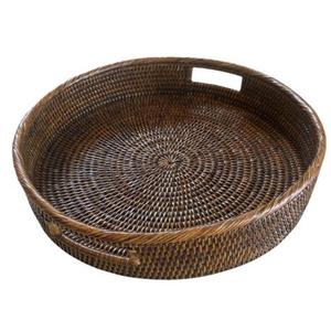 Le dernier panier en rotin de conception de travail antique avec un savoir-faire complexe pour un accent de décoration élégant et rustique - Product Image 1