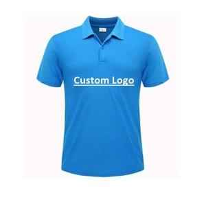 Polo de golf blanco sólido de calidad superior Logotipo de empresa de talla grande promocional Exportación a BD Impresión de logotipo de verano personalizado - Product Image 2