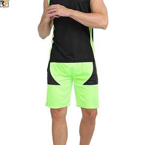 Shorts en maille de basket-ball brodés confortables et respirants de la meilleure qualité, style cargo décontracté 6XL, shorts de football à prix de gros - Product Image 3