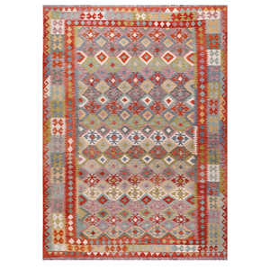 พรมกิลิมไมมาณา อัฟกานิสถาน ขนาด 338 x 253 ซม. งานฝีมือสิ่งทอและผ้า - Product Image 1