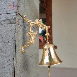 Campana colgante de puerta hecha a mano para CELEBRACIÓN DE Navidad de Metal de estilo Vintage personalizada, diseño creativo, decoración para el hogar, Hotel y exteriores - Product Image 4