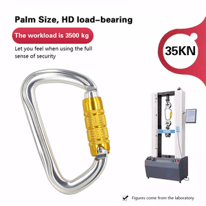 Tùy Chỉnh Mới Anodized 35KN Nhôm 7075 Leo Núi Carabiner 3T Twist Khóa Móc Cho Khai Thác Mỏ Và Mùa Thu Bắt giữ - Product Image 2
