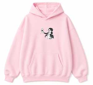 เสื้อฮู้ดดี้โอเวอร์ไซส์แบบยูนิเซ็กซ์ เนื้อผ้าฟลีซหนานุ่ม ระบายอากาศได้ดี เหมาะสำหรับฤดูหนาว สไตล์สตรีทแวร์ พร้อมลายปักด้านหน้าแบบกำหนดเองได้ - Product Image 2