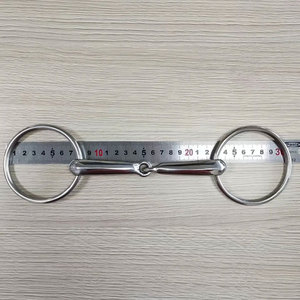 Bocado de Carreras Dexter de Media Oreja, Bocado Dexter de Media Cuchara, Bocado de Carreras de Caballos de Acero Inoxidable - Product Image 1