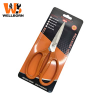 Forbici Multiuso di Grado Industriale - Forbici Multifunzionali da Cucina e Artigianato con Bordo Seghettato in Acciaio Inossidabile Resistente