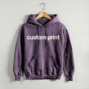 เสื้อฮู้ดผู้ชายสีดำ พิมพ์ลายตามสั่ง มีกระเป๋าหน้า ทรงปกติ ผ้าฝ้ายเฟรนช์เทอร์รี่ สวมใส่สบายๆ สำหรับฤดูใบไม้ร่วง - Product Image 4