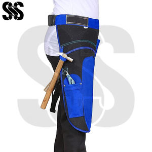 Tablier de maréchal-ferrant en cuir et acier inoxydable robuste, entièrement personnalisable, de qualité supérieure, nouvelle tendance, couleur bleu-noir 2026 - Product Image 2