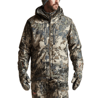 Veste de chasse d'hiver pour homme, 100% polyester, personnalisable, nouveau style, haute qualité, toile, capuche amovible, respirante, pour adultes