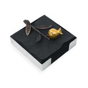Caja de pañuelos metálica plateada impermeable hecha a mano, organizador brillante pulido con diseño floral, de lujo para restaurante, hotel, mesa de comedor. - Product Image 6