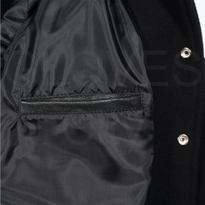 Chaqueta Varsity de Lana para Hombre, Diseño Personalizado 2025, Venta al Por Mayor, Mangas de Lana, Estilo Letterman, Colores Personalizados en la Parte Delantera, Secado Rápido - Product Image 4