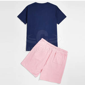 Hot Arrival Custom Design <b>Short</b> Sets Breathable Street Wear with Solid Pattern New Style for Online Sale - Product Image 2