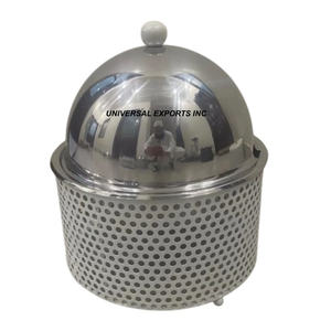 Calentador de alimentos de acero inoxidable pulido con espejo, cazuela hecha a mano de calidad superior, última colección, olla caliente de Metal de lujo - Product Image 3