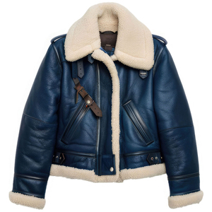 Veste en fausse fourrure de mouton pour femme, motif uni, respirante, tendance - Product Image 2