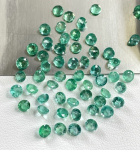Esmeralda Zambiana 100% Natural, Corte Redondo de 3.5-4.5mm, 42.05 Quilates, Color Verde Medio, Gema Suelta para Joyería al Mejor Precio - Product Image 5