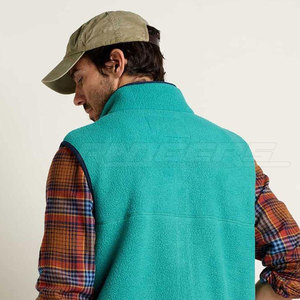 Best Quality Fleece Vest For Men's Custom Breathable Outdoor Winter Wear Fleece Vest - Product Image 3
