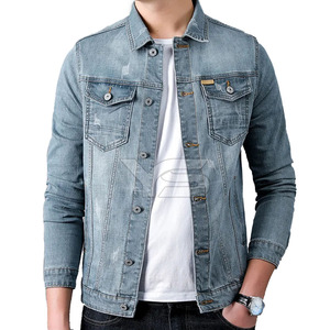 Vestes en jean décontractées pour hommes avec tissu lavé à l'acide ODM Supply Puff Printing Button Décoration avec option multicolore - Product Image 4