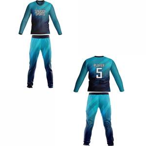 Maillots de cricket unisexes, uniformes, 360g, 100% polyester, légers, manches longues, col polo, impression par transfert thermique, équipe personnalisée - Product Image 1