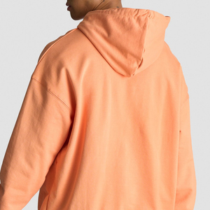 Sweat-shirts pour hommes en molleton épais 100% coton, de haute qualité, respirant, uni, teint, surdimensionné, streetwear, logo personnalisé, poche - Product Image 5