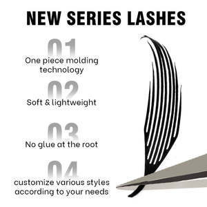 ขนตาปลอมแบบติดเองทรงปีกการ์ตูน รุ่น Tower Spire ขนฟูฟ่อง แบบขนนก  0.07 บางเฉียบ ชิ้นเดียว - Product Image 6