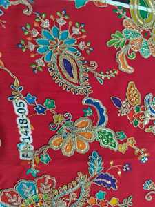 ผ้าเครปปักลายตำแหน่งงานพิมพ์ทำให้แฟนซีด้านบนและ lehenga - Product Image 6