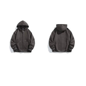 Sweat à capuche surdimensionné en molleton de coton de qualité supérieure Épaisse polaire Épaule tombante Unie Vierge Personnalisée Hommes Porter des sweats à capuche - Product Image 6