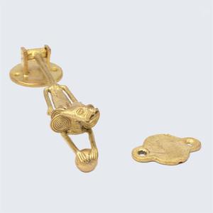 Antique Style <b>Gold</b> Finished <b>Door</b> <b>Knocker</b> Perfect for Home Office Hotel Front <b>Door</b> Garden Gate and Vintage Decorative Accent - Product Image 4