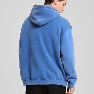 Sudadera con capucha personalizada y desgastada Unisex Vintage con lavado ácido para hombre, Jersey pesado de gran tamaño - Product Image 4