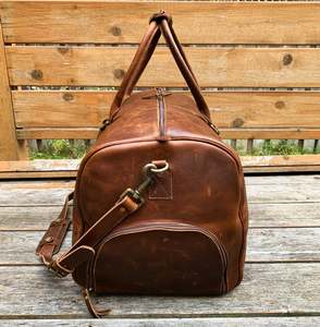 Fabricante proveedor de bolsa de lona de cuero auténtico para unisex - Product Image 2