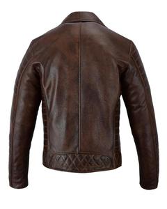 Veste en cuir véritable de la meilleure qualité pour hommes pour l'automne et l'hiver High Street Style couleur unie avec service OEM vente en ligne - Product Image 3