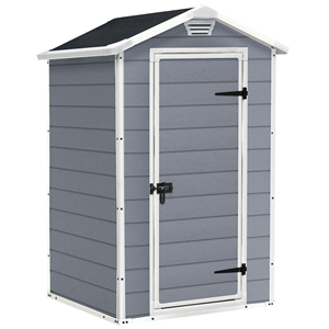 Armario de Jardín Manor 4x3 cm. 129x103x196 H Color Gris - Product Image 1