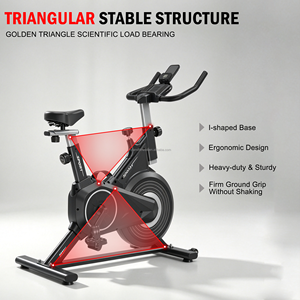 Bicicleta Estática de Acero Unisex para Gimnasio en Casa, Bicicleta de <span class=keywords><strong>Spinning</strong></span> para Ejercicio en Interiores, Bicicletas Estacionarias para <span class=keywords><strong>Fitness</strong></span> en Casa - Product Image 3