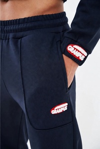 Ensemble survêtement pour homme personnalisé, respirant, hiver, grande taille, veste courte, jogging, 2 pièces, cordon de serrage, polyester, coupe-vent, streetwear - Product Image 5