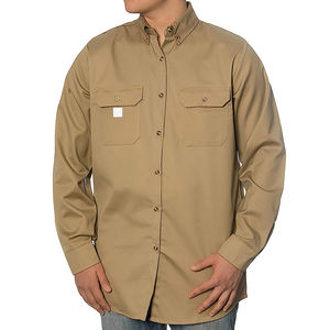 Vêtements de sécurité réfléchissants australiens Offre Spéciale-Chemise à boutons en coton à manches longues haute visibilité CAT 2 FR Hi Vis Mining - Product Image 2