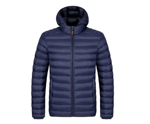 Fashion Design Spring Customized Men's Hooded Puffer <b>Jacket</b> with Zipper Closure <b>Smart</b> Casual Latest Style - Product Image 2