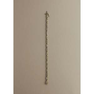 Vintage 10K Thin Two Tone Baguette X-Link Diamond Bracelet - Product Image 1