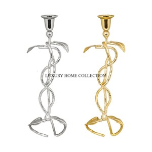 Set of 2 <b>Black</b> Color Home Decoration Unique <b>Candlestick</b> Candle Holder Different Sizes Table Ware Lightening Candle Holders - Product Image 5