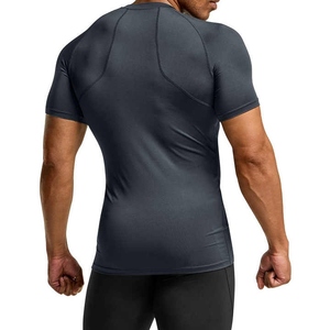 Nuevos protectores de erupción de alta calidad de manga corta MMA para hombres, ropa para correr, ropa de jogging de secado rápido, Top de compresión para Fitness - Product Image 6