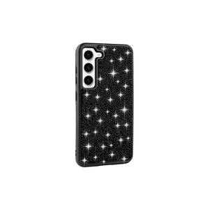 Funda de Lujo con Diamantes de Imitación para Samsung Galaxy S23 Plus, Diseño Brillante con Piedras, Cubierta Trasera de Silicona, Cuero de Lujo, TPU y Acrílico - Product Image 1