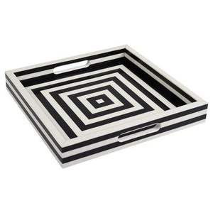 DESGIN UNIQUE MULTI-FONCTIONNEL POUR L'occasion de Noël Plateau d'incrustation d'os avec incrustation d'os au design floral Plateau de service - Product Image 5