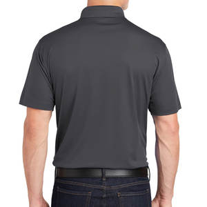 100% polyester vente en gros conception personnalisée sublimation imprimé hommes polo à manches courtes gris - Product Image 5