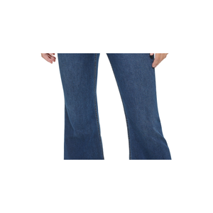 Calvin Klein Jeans Pantaloni a Zampa d'Elefante da Donna a Vita Alta in Denim Stampato Casual con Orlo a Spacco Taglia 29 (XL e 2XL) - Blu Traspirante - Product Image 3