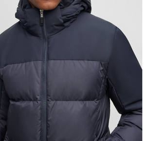 Vestes matelassées de haute qualité à capuche pour hommes, doudoune oversize en nylon coupe-vent, vestes d'hiver chaudes en duvet de canard - Product Image 3