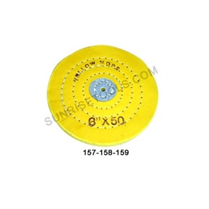 Buffes en mousseline jaune de haute qualité, cousues, 5 pouces x 40 plis, pour outils de bijouterie, vente en gros, prix le plus bas, meilleur produit pour la bijouterie - Product Image 2