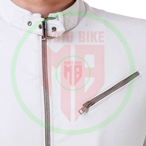 Veste en cuir véritable pour homme, légère, style streetwear, pour l'hiver, avec logo personnalisé, vente en gros du fabricant - Product Image 6