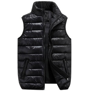 Custom <b>Men</b> Sleeveless Puffer <b>Vest</b> Bubble Quilted Padding Waistcoat Water-Resistant Winter <b>Vest</b> OEM Manufacturer - Product Image 1