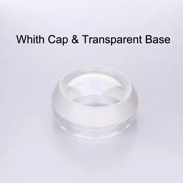 Clear Base with White Cap