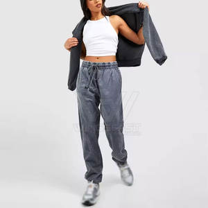 Pantalon de lavage à l'acide respirant pour femmes en stock pantalon de lavage à l'acide professionnel léger de qualité supérieure - Product Image 1